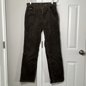 *TALL* Chocolate Brown Eddie Bauer Corduroy Bootcut Pants